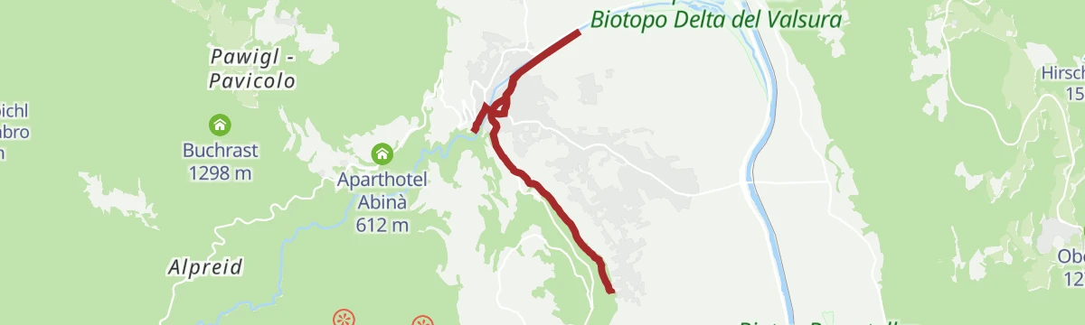 Route map: Lana Percorso artistico